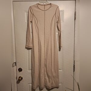 Nwot Cream Long Sleeve Dress